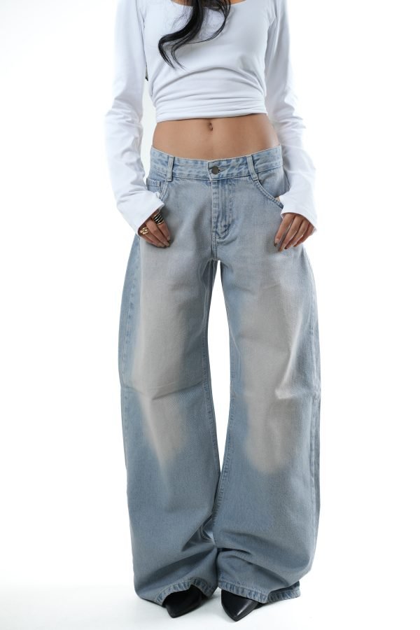 Light Washed Baggy Denim - Image 2