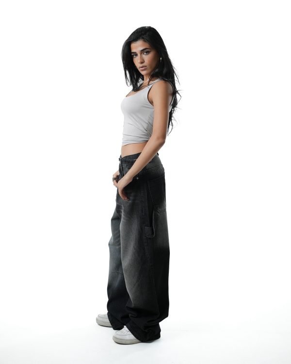 Black Washed Baggy Carpenter - Image 5