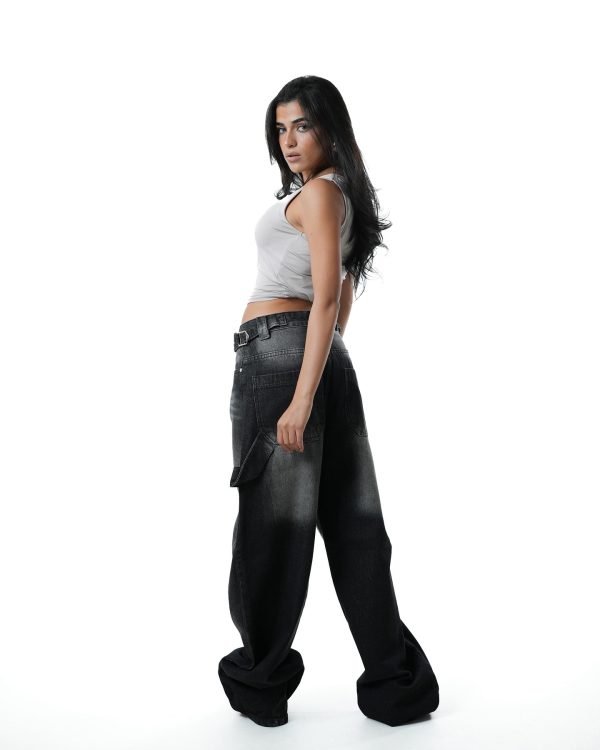 Black Washed Baggy Carpenter - Image 6