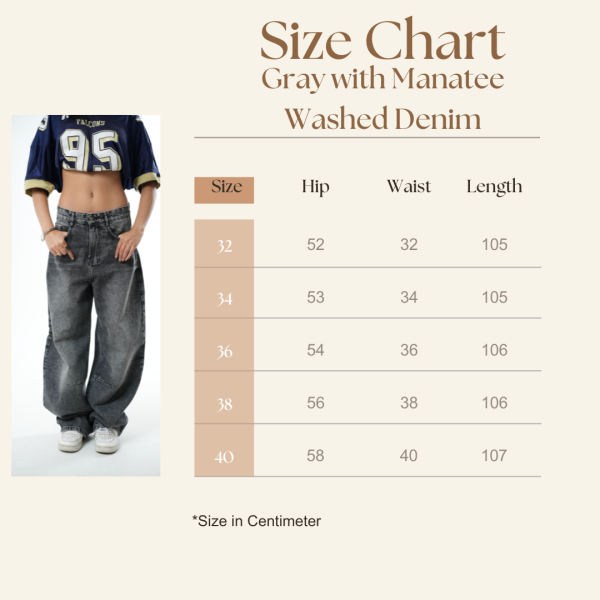 Gray with Manatee Washed Denim - Image 8
